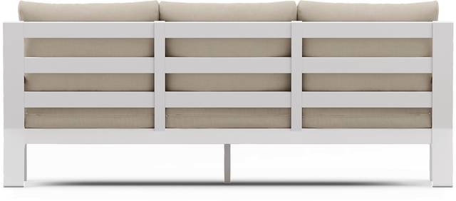 Solana White 4 Pc Outdoor Sofa Seating Set With Buff Cushions - Thumbnail - Image 5