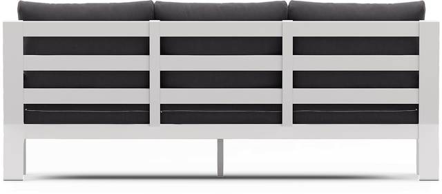 Solana White 4 Pc Outdoor Sofa Seating Set With Charcoal Cushions - Thumbnail - Image 5