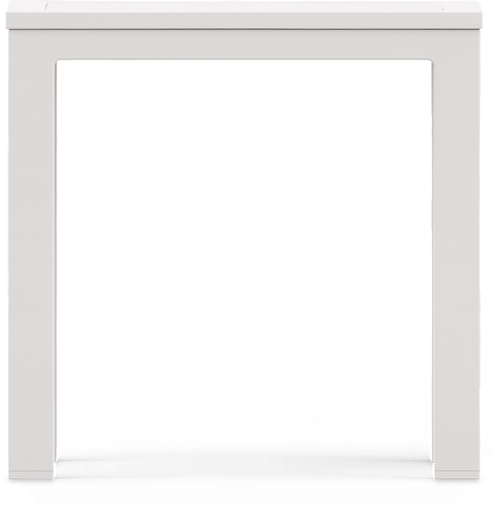 Solana White Square Outdoor End Table - Image 2