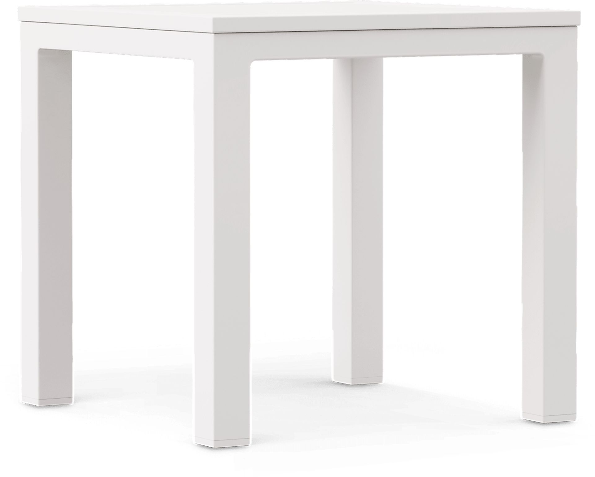 Solana White Square Outdoor End Table - Image 1