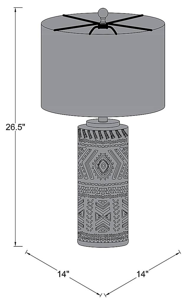 Solano Nest Taupe Lamp - Thumbnail - Image 5