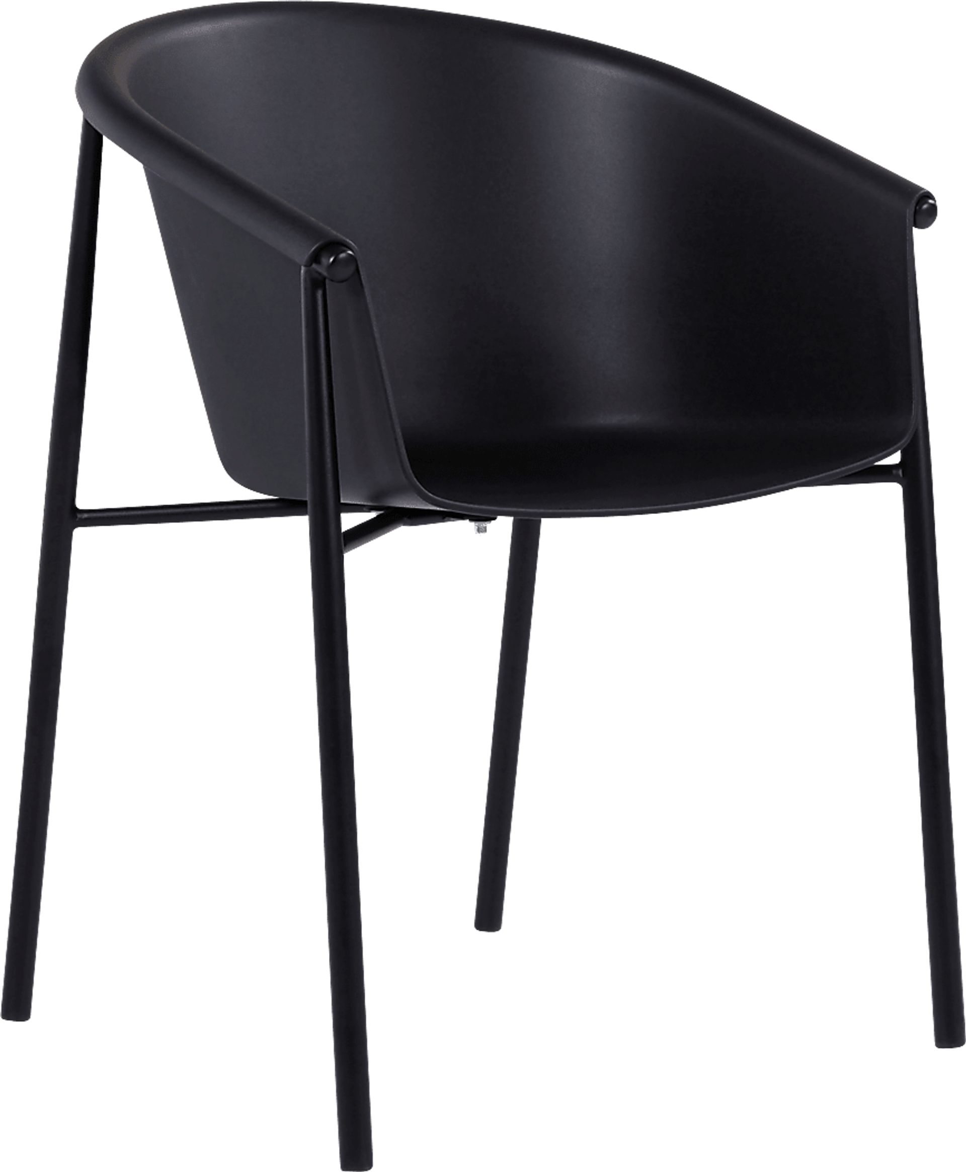 Soldau Black Outdoor Side Chair - Image 1