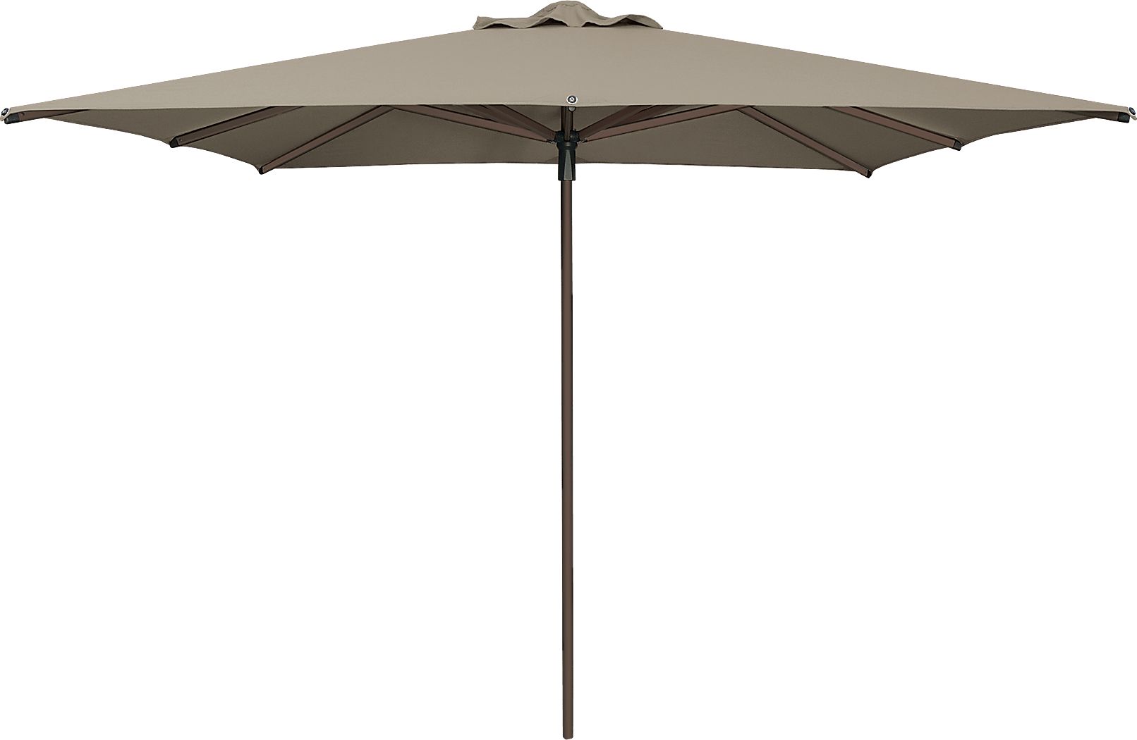Soleil Bronze 8' Square Ash Outdoor Umbrella