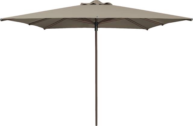 Soleil Bronze 8' Square Ash Outdoor Umbrella - Thumbnail - Image 1