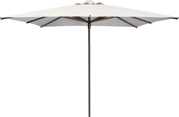 Soleil Bronze 8' Square Natural Outdoor Umbrella