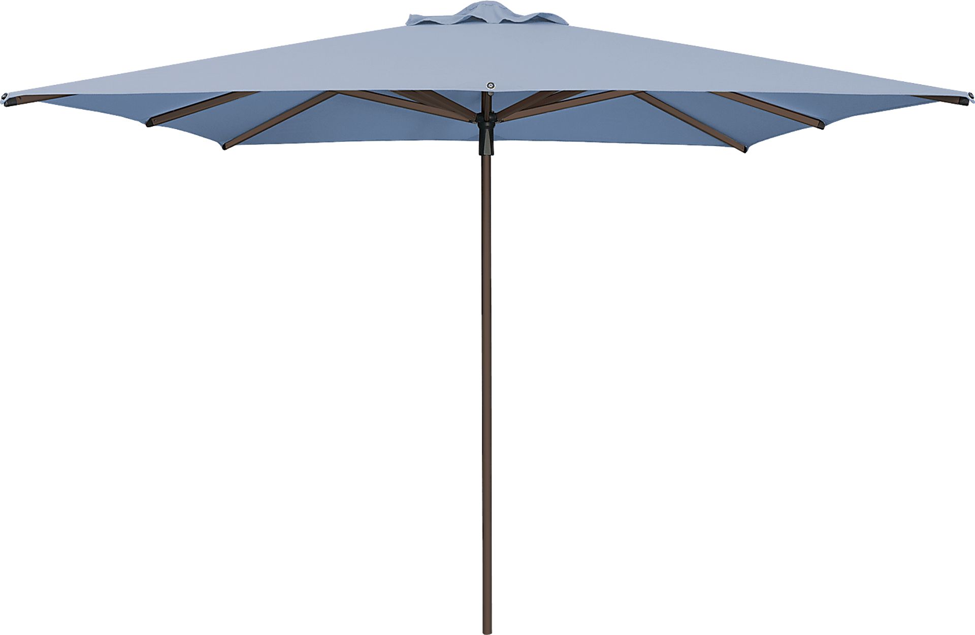 Soleil Bronze 8' Square Ocean Outdoor Umbrella - Image 1