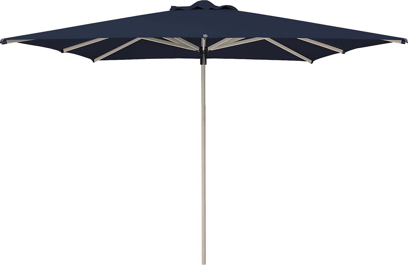 Soleil Driftwood 8' Square Indigo Outdoor Umbrella