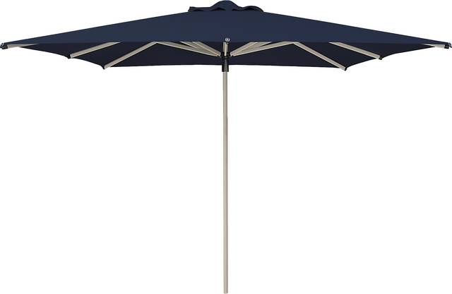 Soleil Driftwood 8' Square Indigo Outdoor Umbrella - Thumbnail - Image 1