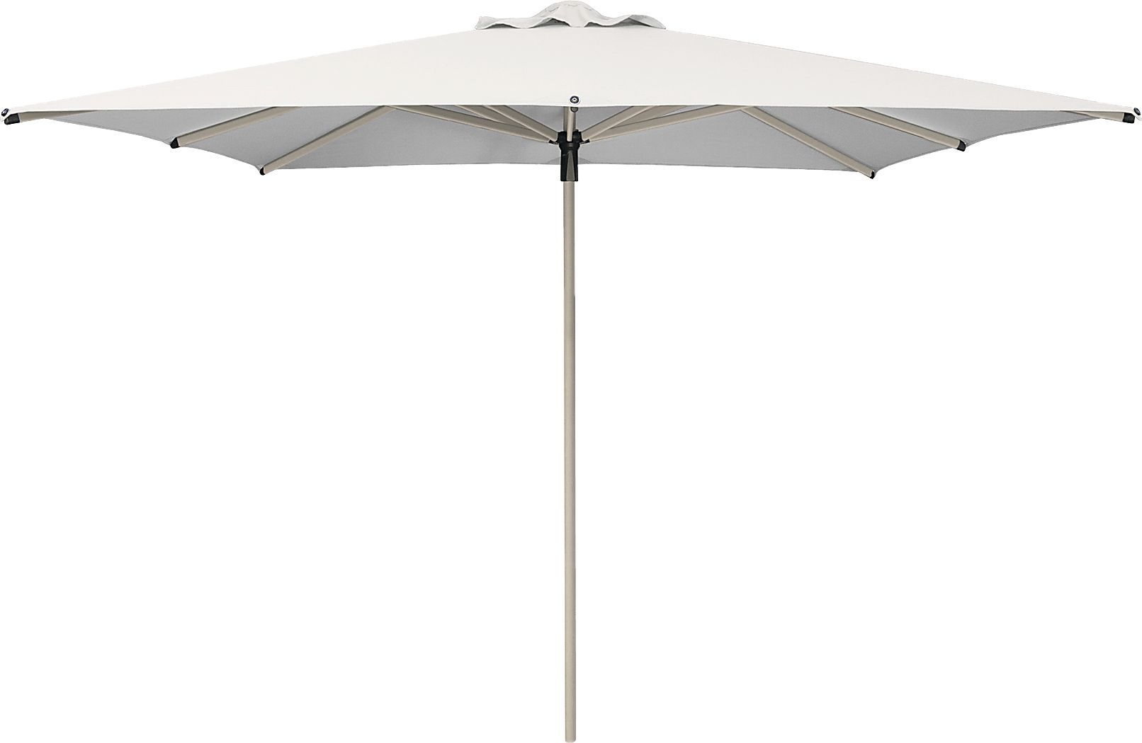 Soleil Driftwood 8' Square Natural Outdoor Umbrella