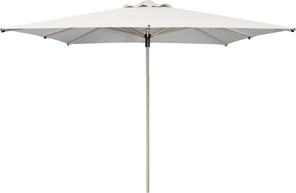 Soleil Driftwood 8' Square Natural Outdoor Umbrella