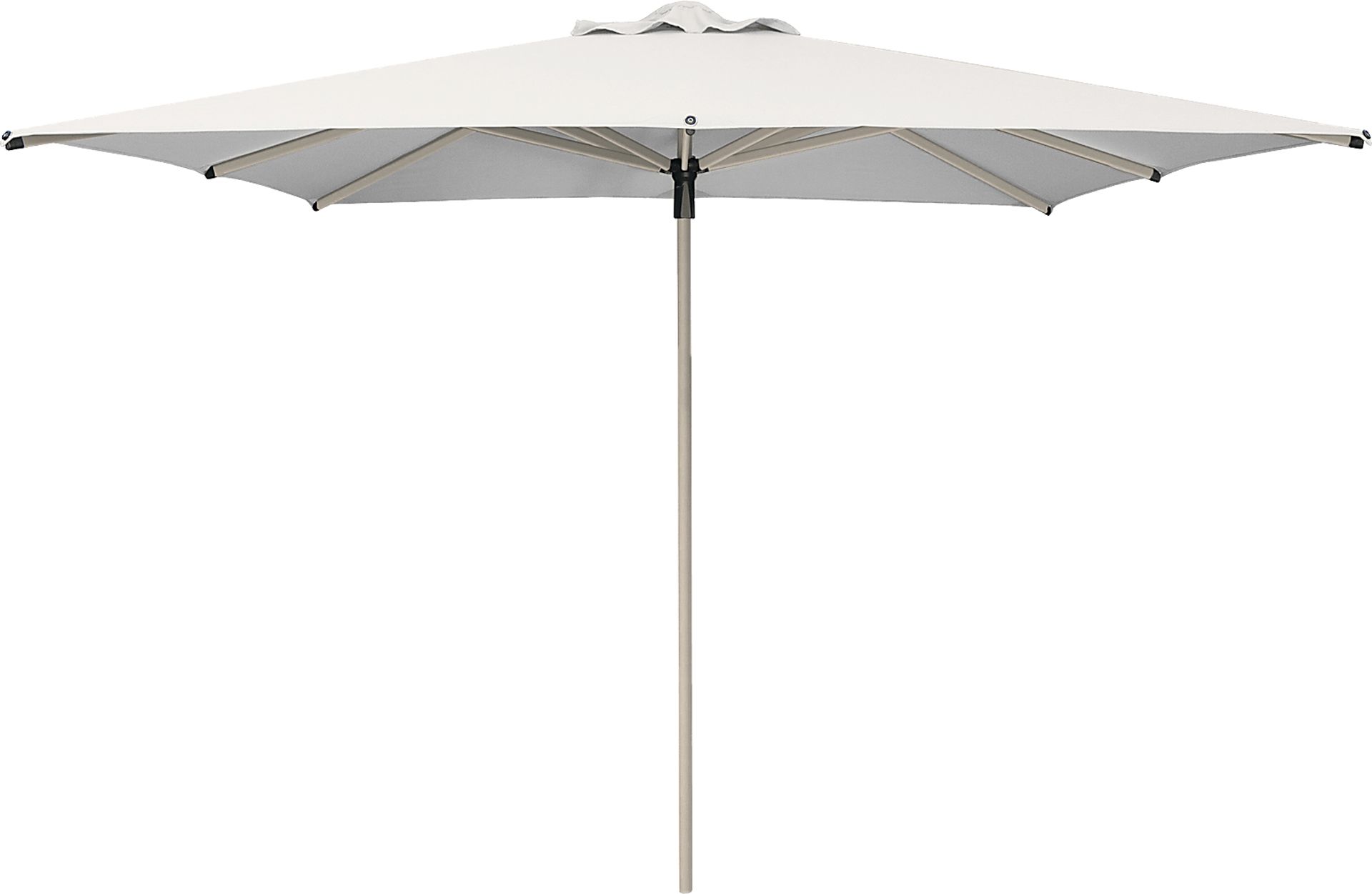 Soleil Driftwood 8' Square Natural Outdoor Umbrella - Image 1
