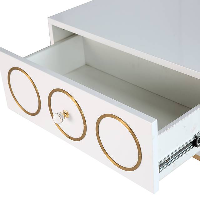 Solene White Accent Table - Thumbnail - Image 2