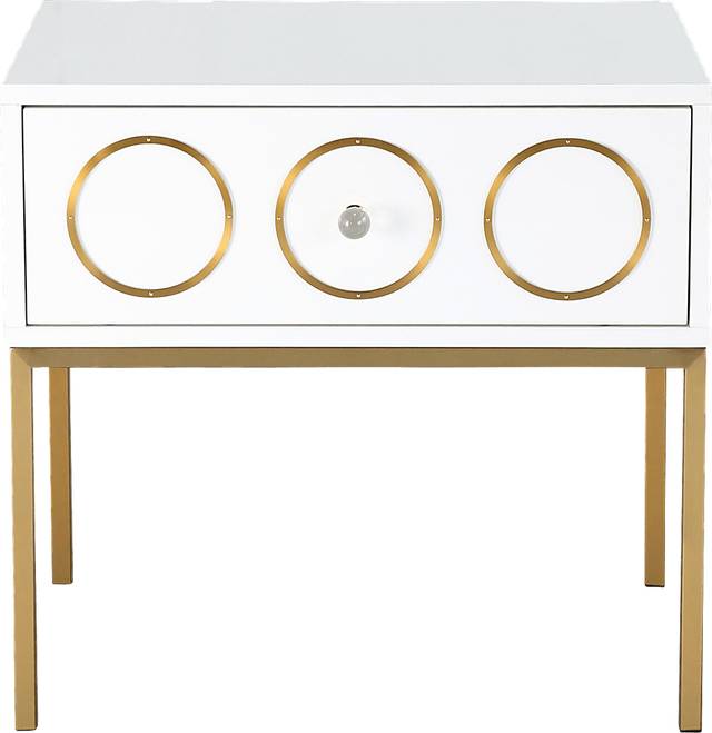 Solene White Accent Table - Thumbnail - Image 1