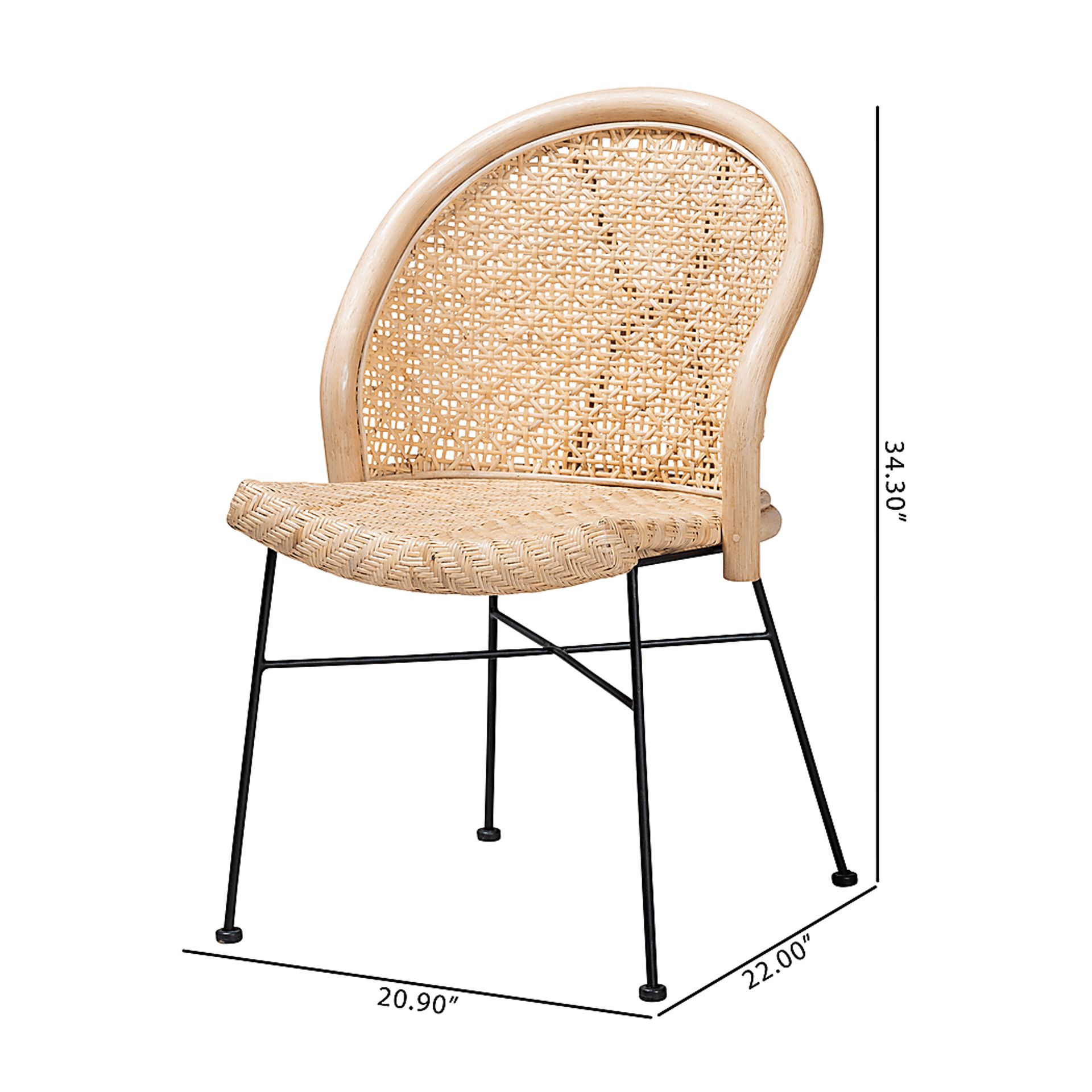 Solferino Natural Dining Chair - Image 10