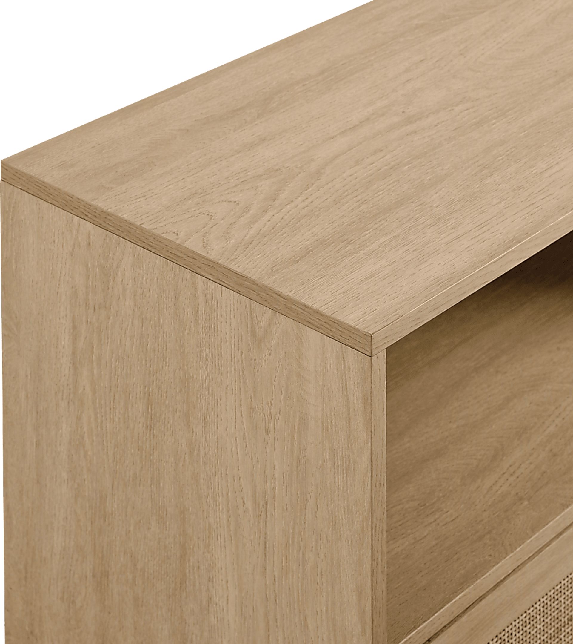 Sollway Oak 70 in. Console, With Electric Fireplace - Image 3