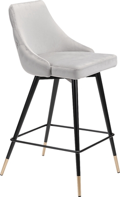 Solveig Gray Counter Height Stool