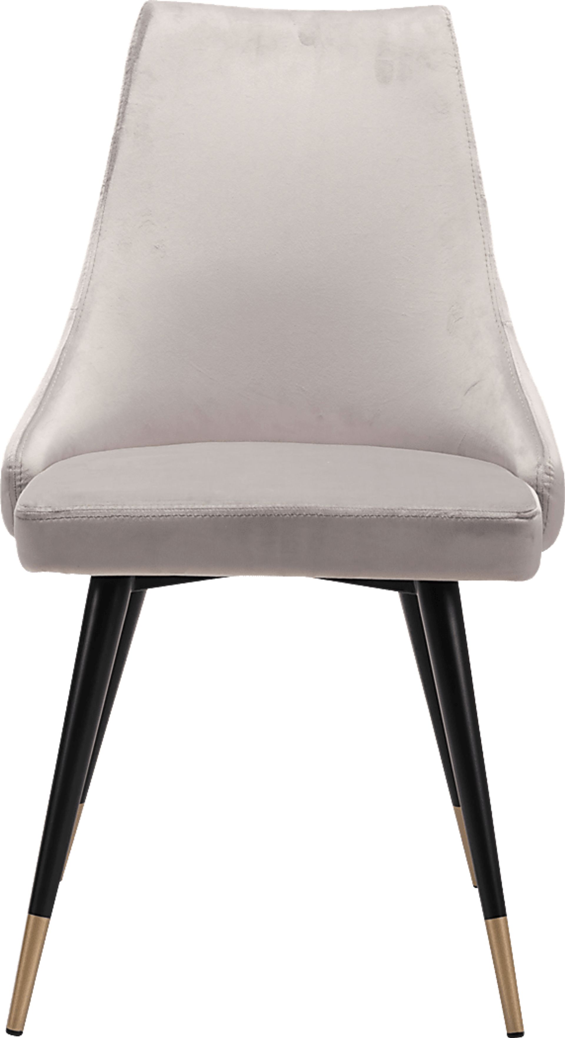 Solveig Gray Side Chair, Set of 2 - Image 3