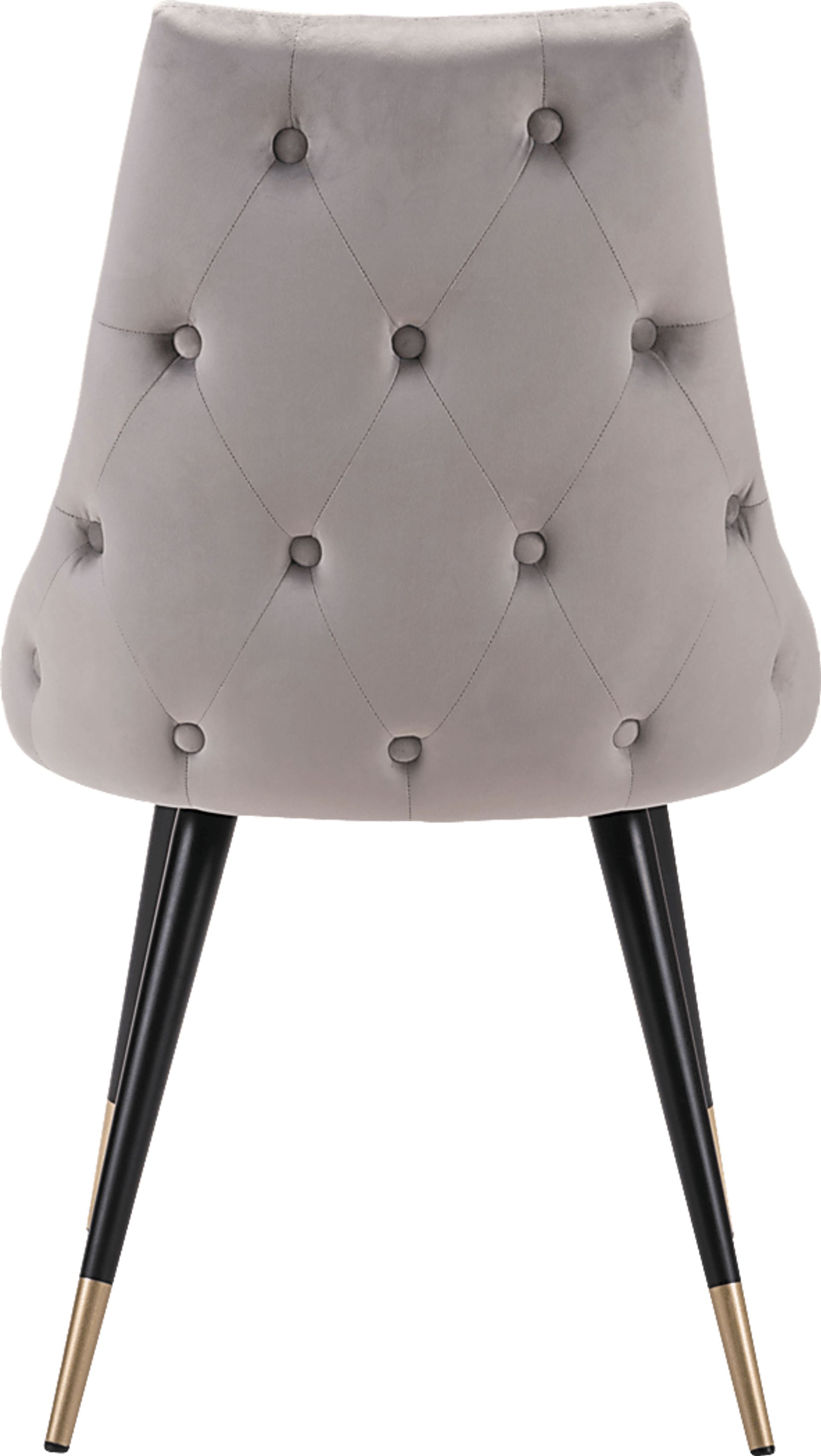 Solveig Gray Side Chair, Set of 2 - Image 4