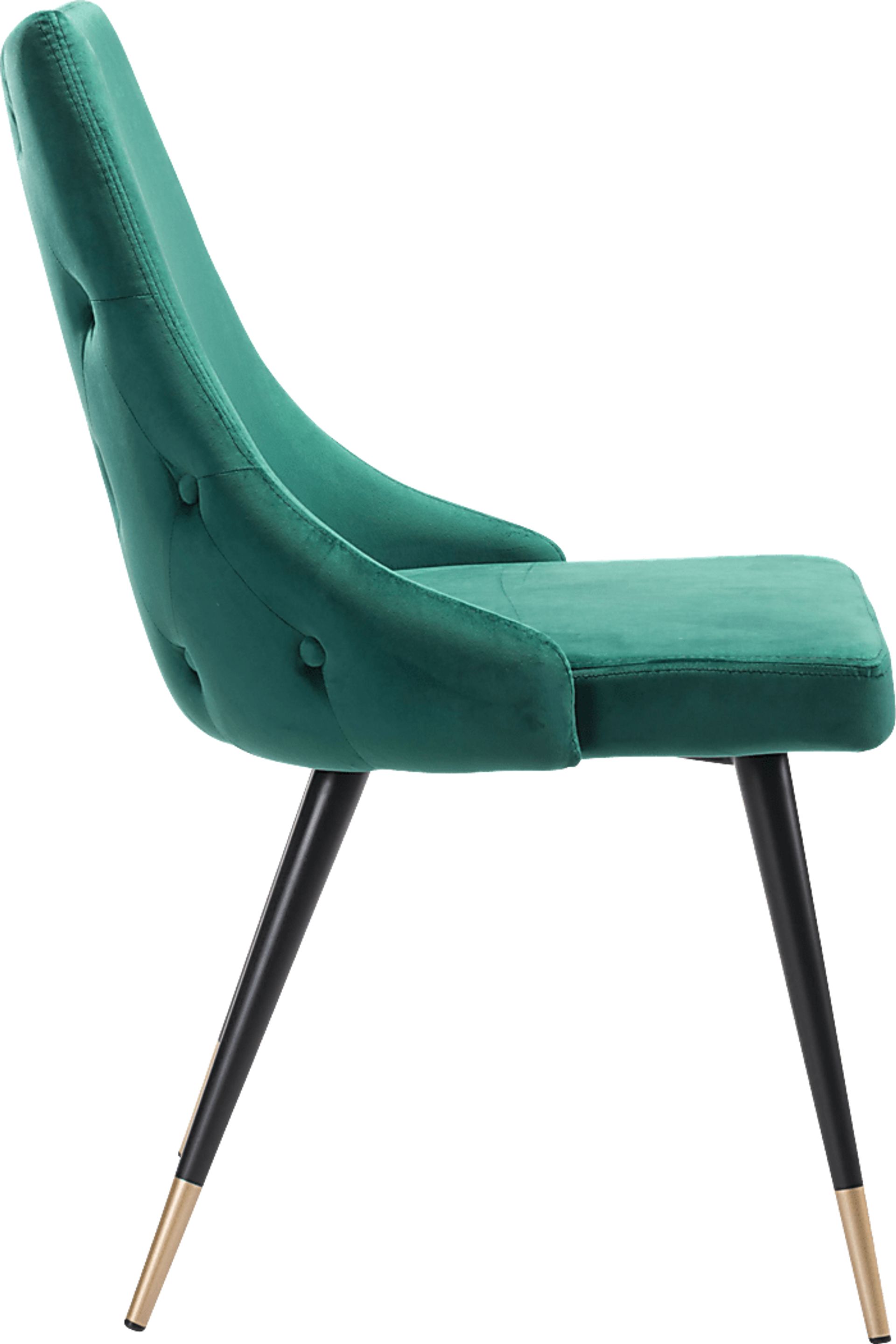 Solveig Green Side Chair, Set of 2 - Image 2