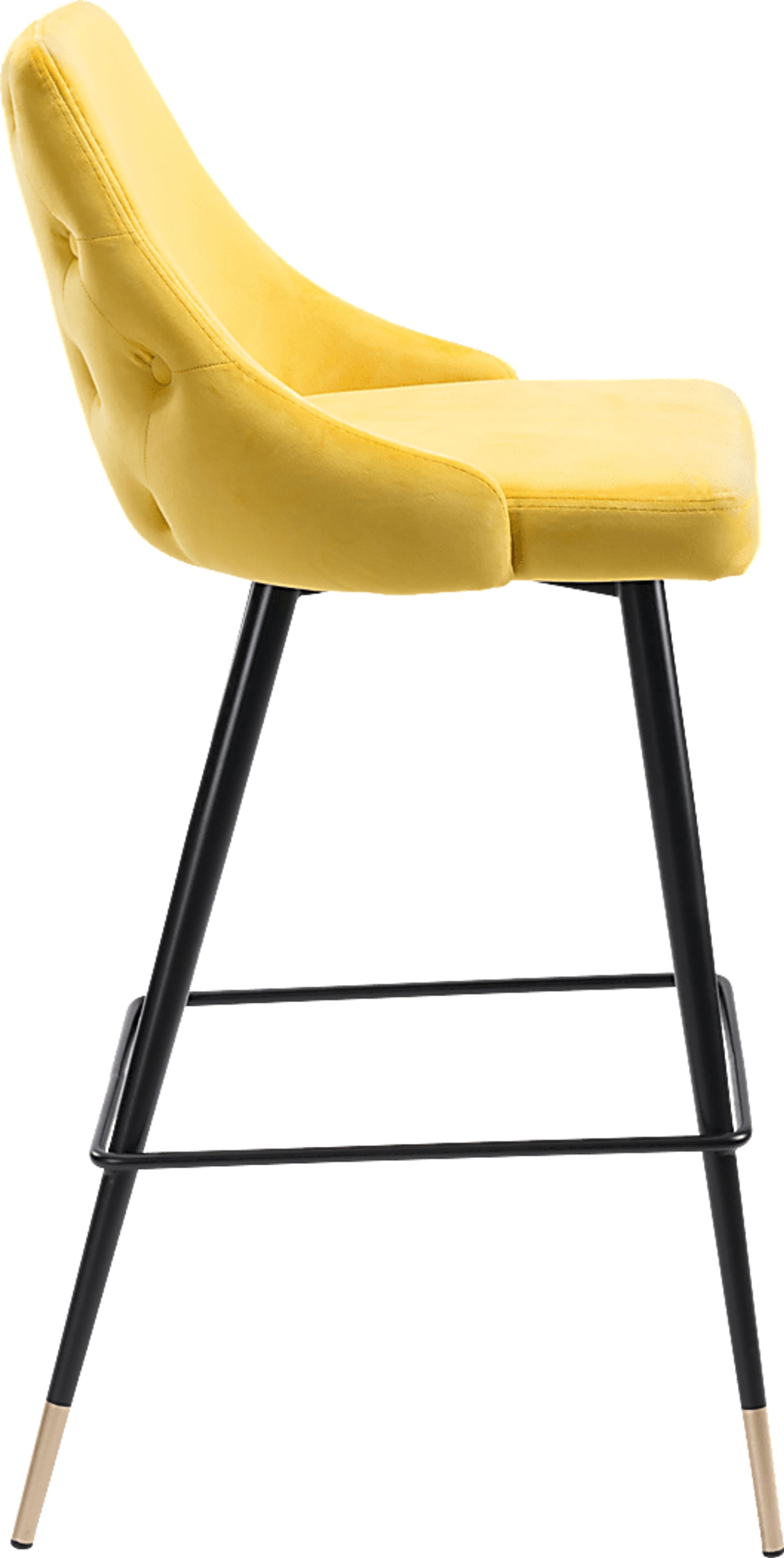 Solveig Yellow Barstool - Image 3
