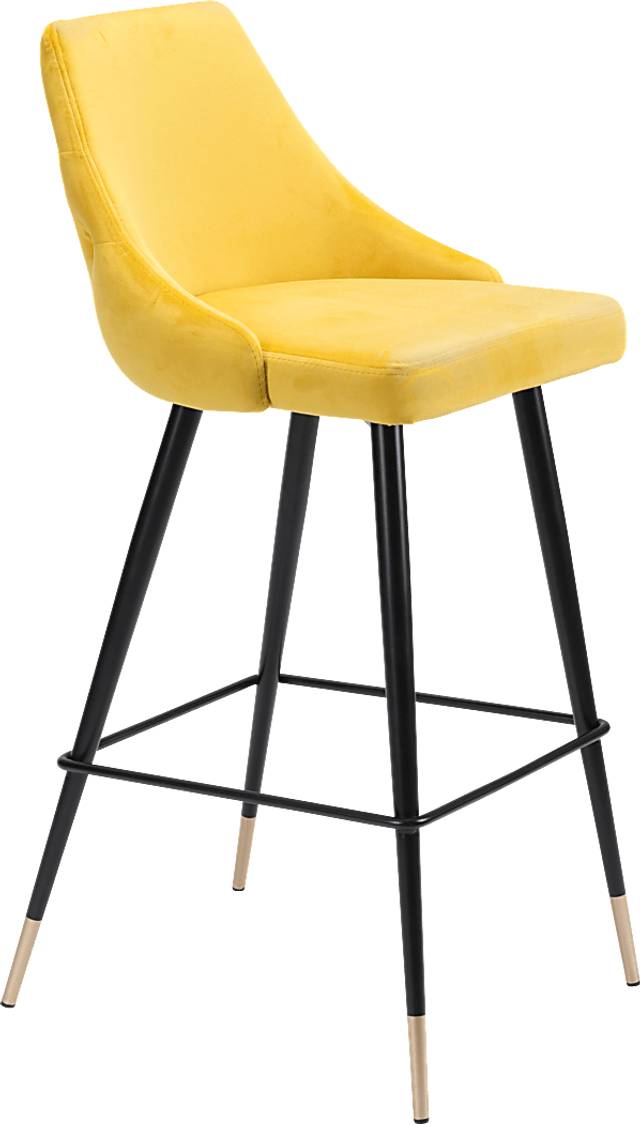 Solveig Yellow Barstool - Thumbnail - Image 1