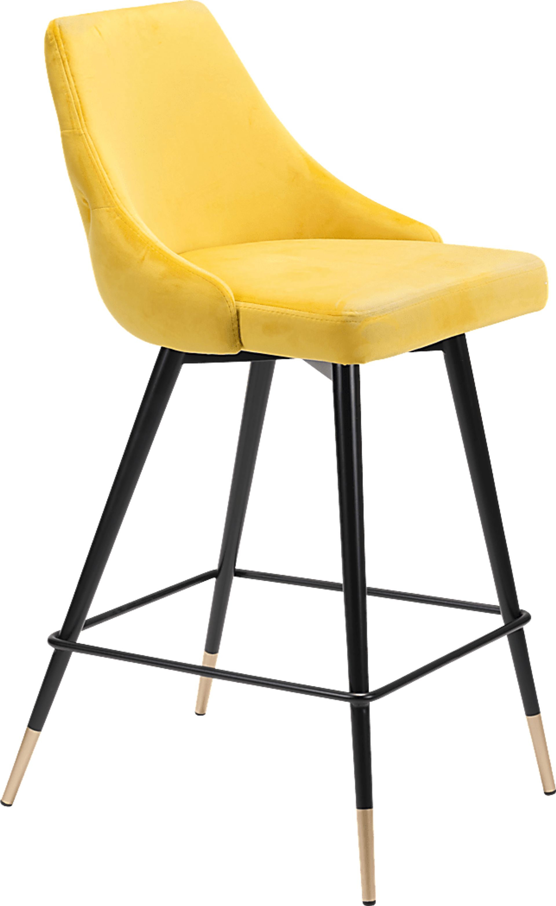 Solveig Yellow Counter Height Stool - Image 1