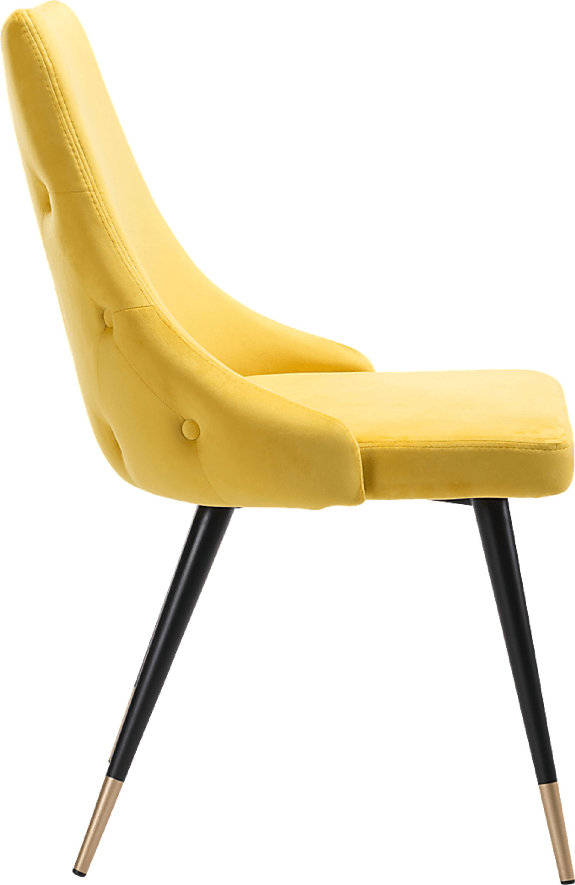 Solveig Yellow Side Chair, Set of 2 - Image 2