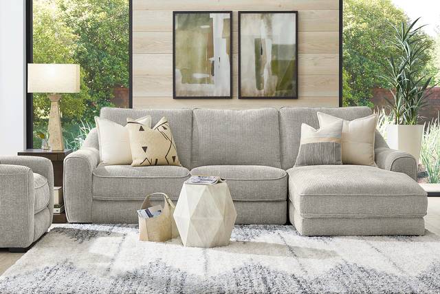 Somerset Gray 3 Pc Dual Power Reclining Sectional - Thumbnail - Image 2