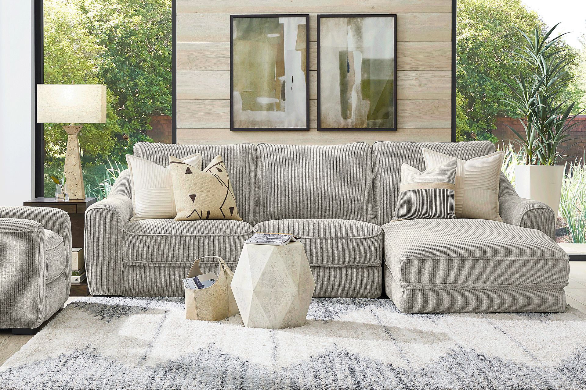 Somerset Gray 3 Pc Dual Power Reclining Sectional - Image 2