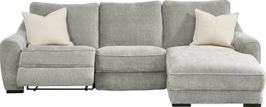 3 pc right chaise sectional