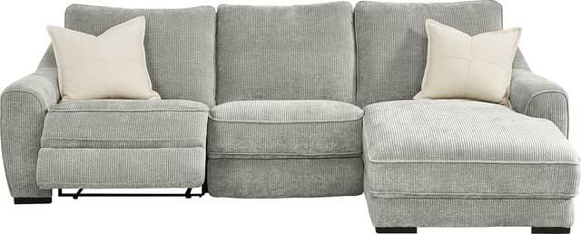 Somerset Gray 3 Pc Dual Power Reclining Sectional - Thumbnail - Image 1