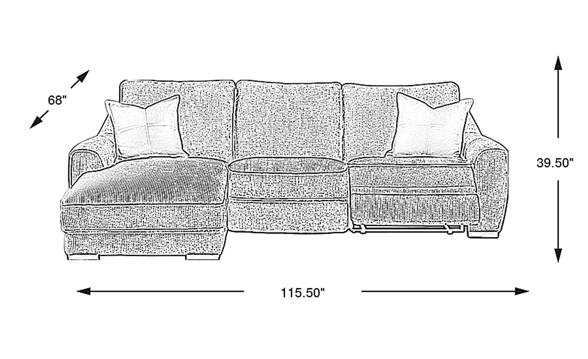 Dimension Image. Please refer to the Dimension Tab on this page for dimension details.