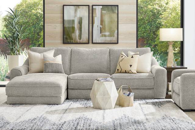 Somerset Gray 3 Pc Dual Power Reclining Sectional - Thumbnail - Image 2