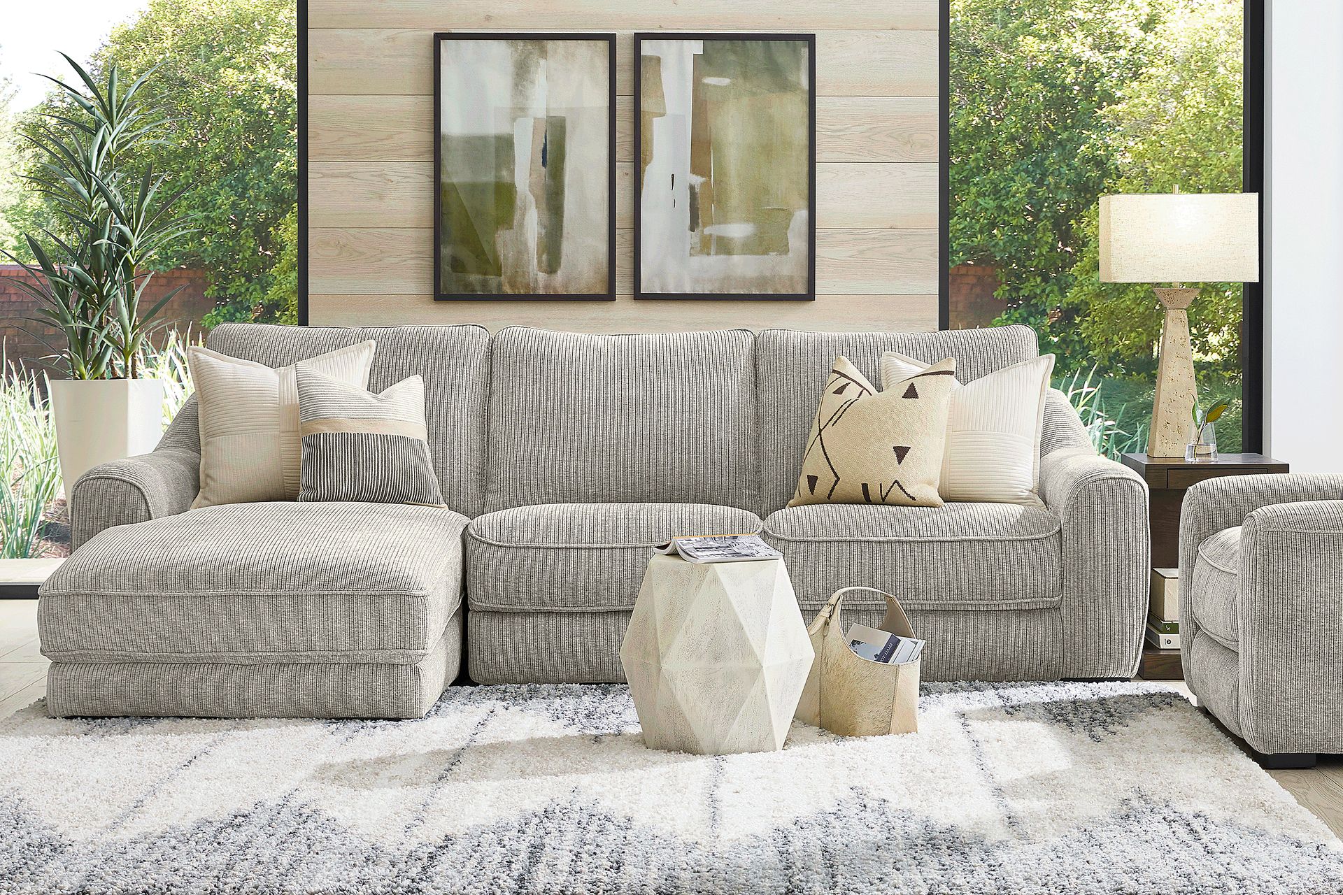 Somerset Gray 3 Pc Dual Power Reclining Sectional - Image 2