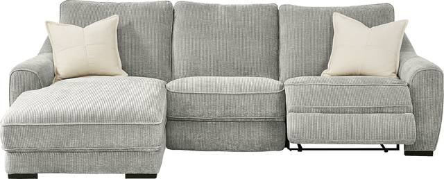 Somerset Gray 3 Pc Dual Power Reclining Sectional - Thumbnail - Image 1