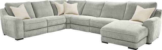 Somerset Gray 6 Pc Dual Power Reclining Sectional - Thumbnail - Image 3