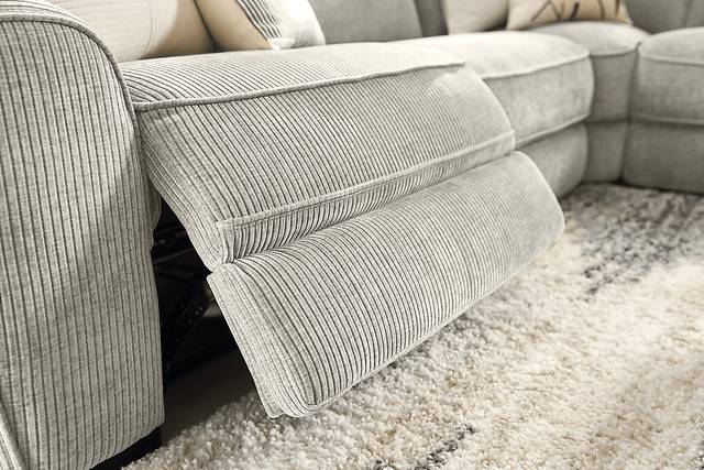Somerset Gray 9 Pc Dual Power Reclining Sectional Living Room - Thumbnail - Image 7