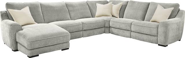Somerset Gray 6 Pc Dual Power Reclining Sectional - Thumbnail - Image 3
