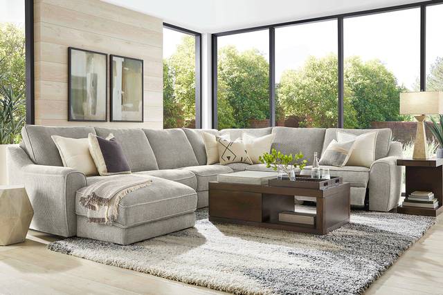 Somerset Gray 6 Pc Dual Power Reclining Sectional - Thumbnail - Image 2