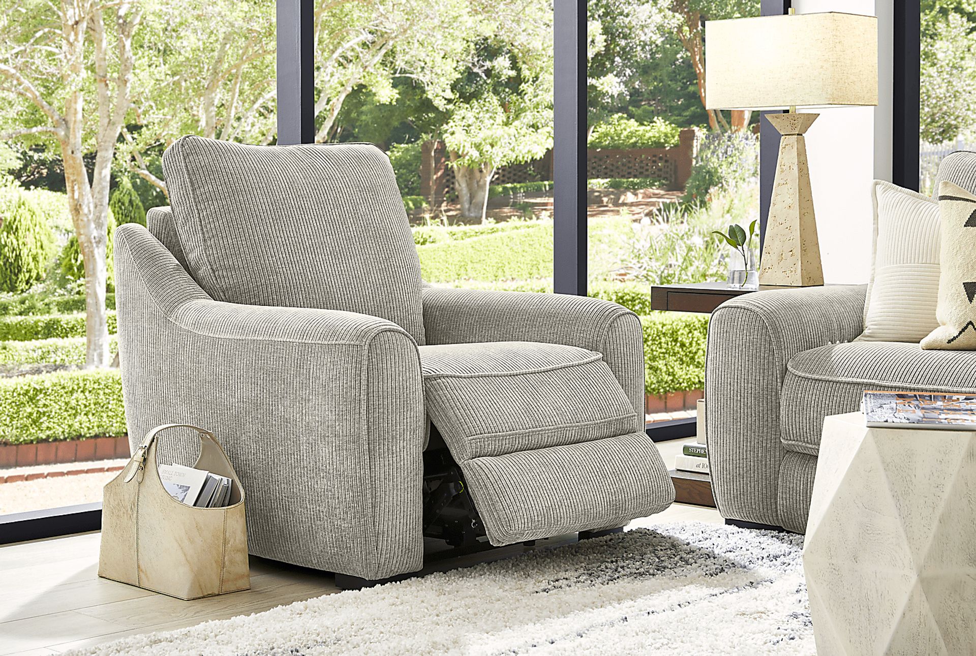 Somerset Gray Dual Power Recliner - Image 3