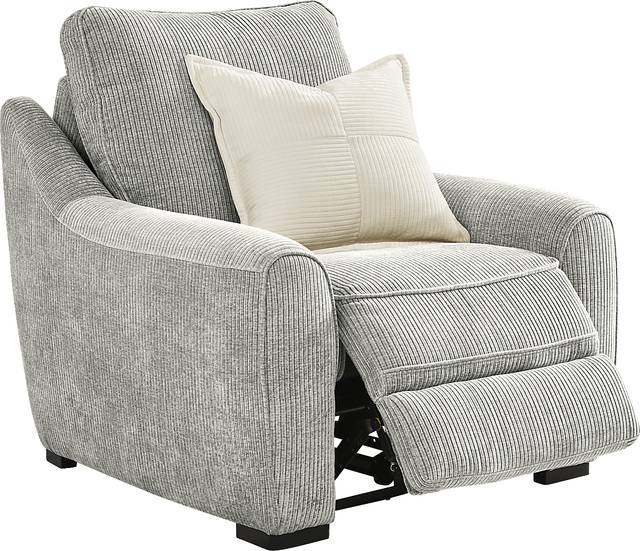Somerset Gray Dual Power Recliner - Thumbnail - Image 1