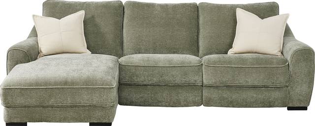 Somerset Green 3 Pc Dual Power Reclining Sectional - Thumbnail - Image 3