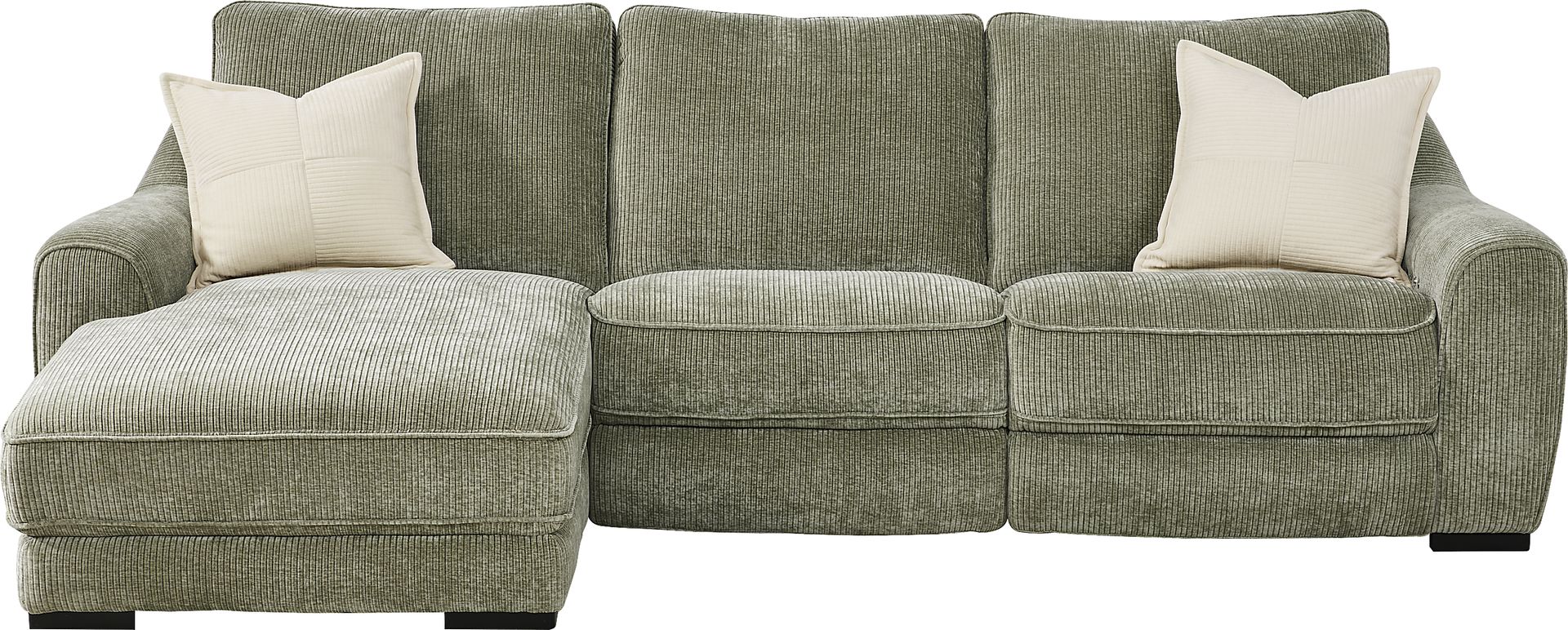 Somerset Green 3 Pc Dual Power Reclining Sectional - Image 3