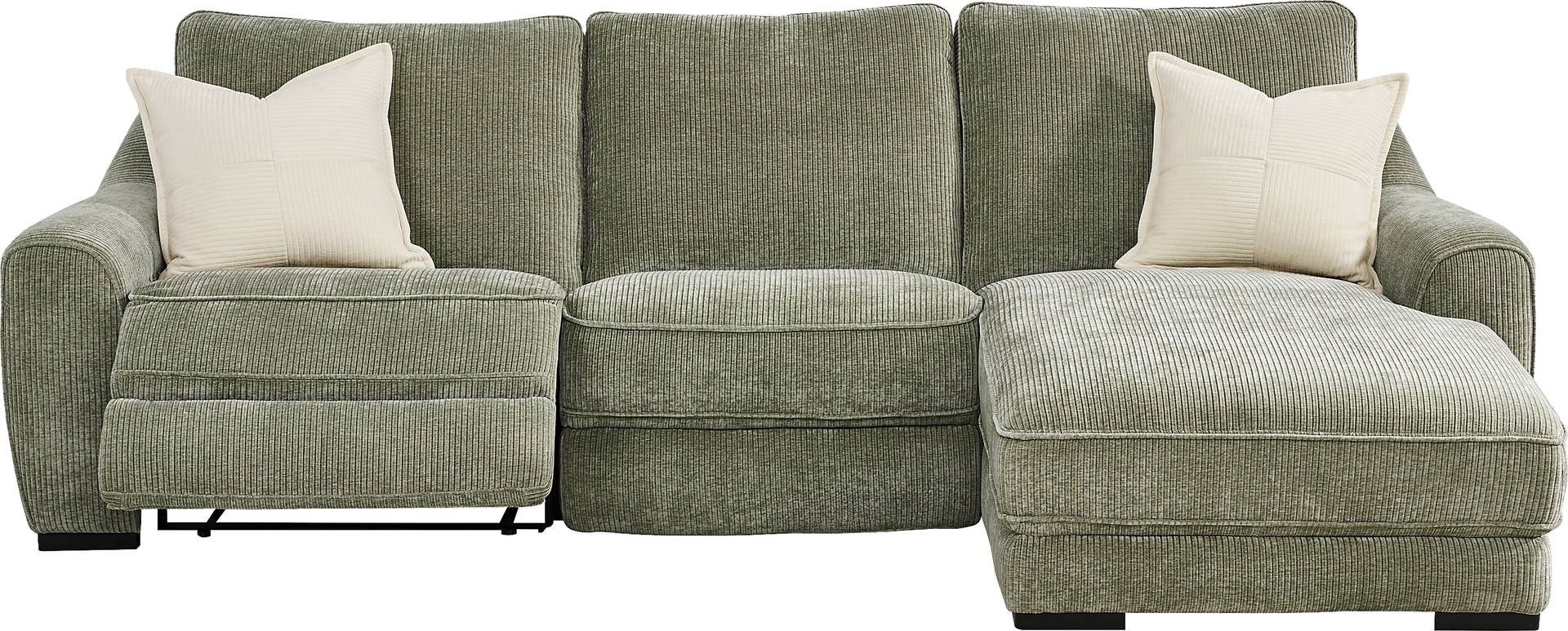 3 pc right chaise sectional