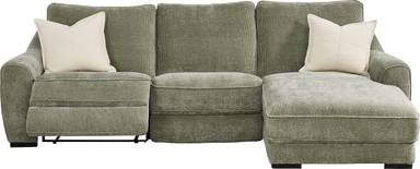 3 pc right chaise sectional