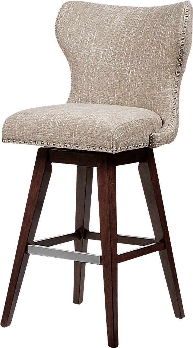 Sommerfield Camel Swivel Barstool - Thumbnail - Image 1