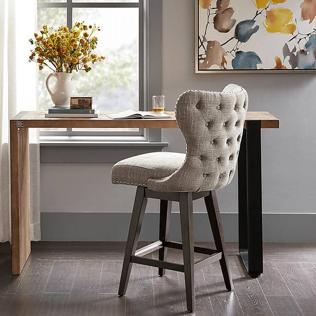 Sommerfield Camel Swivel Counter Height Stool - Thumbnail - Image 4