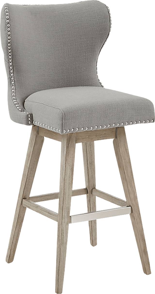 Sommerfield Gray Swivel Barstool - Thumbnail - Image 1