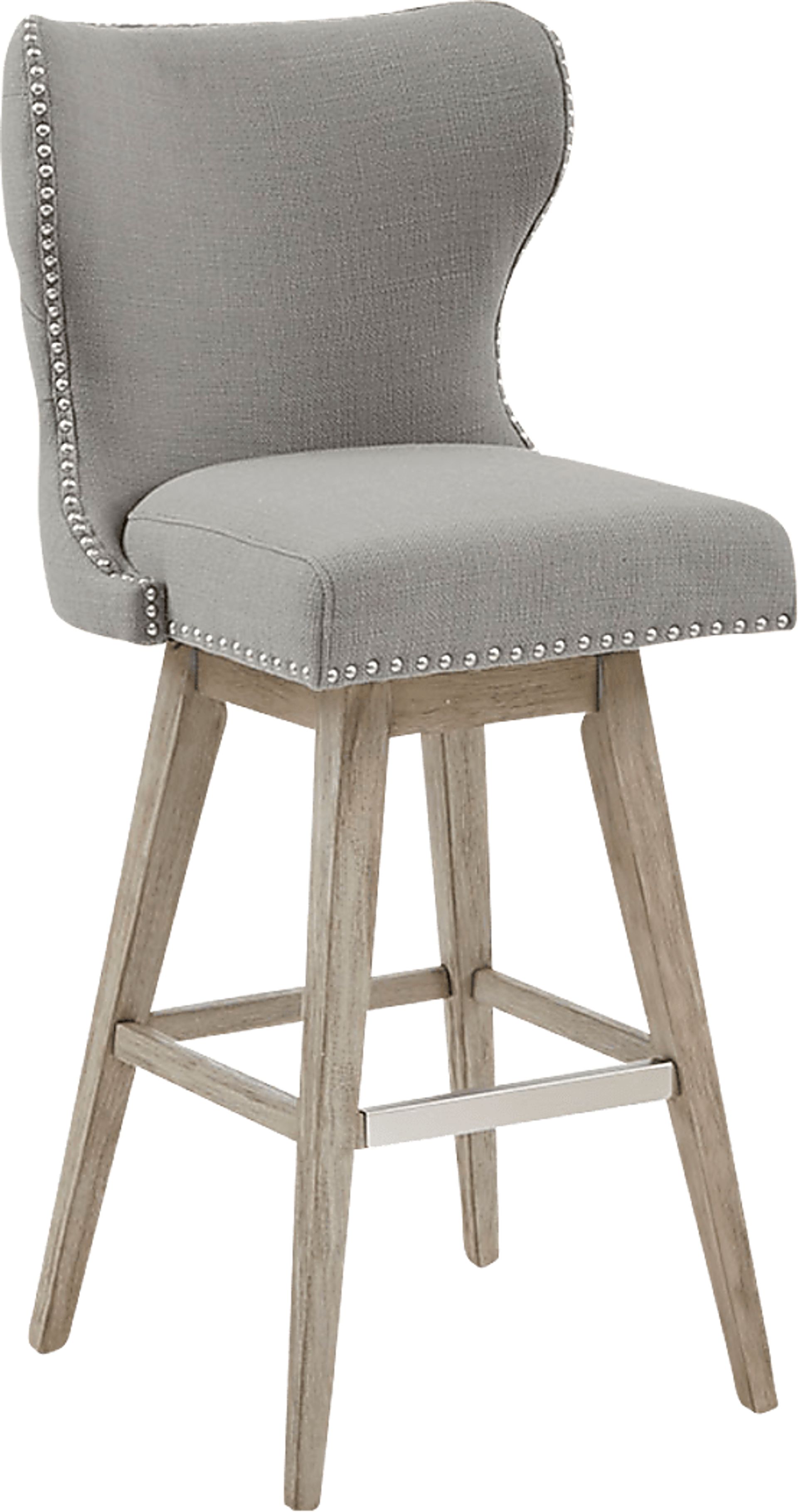 Sommerfield Gray Swivel Barstool - Image 1