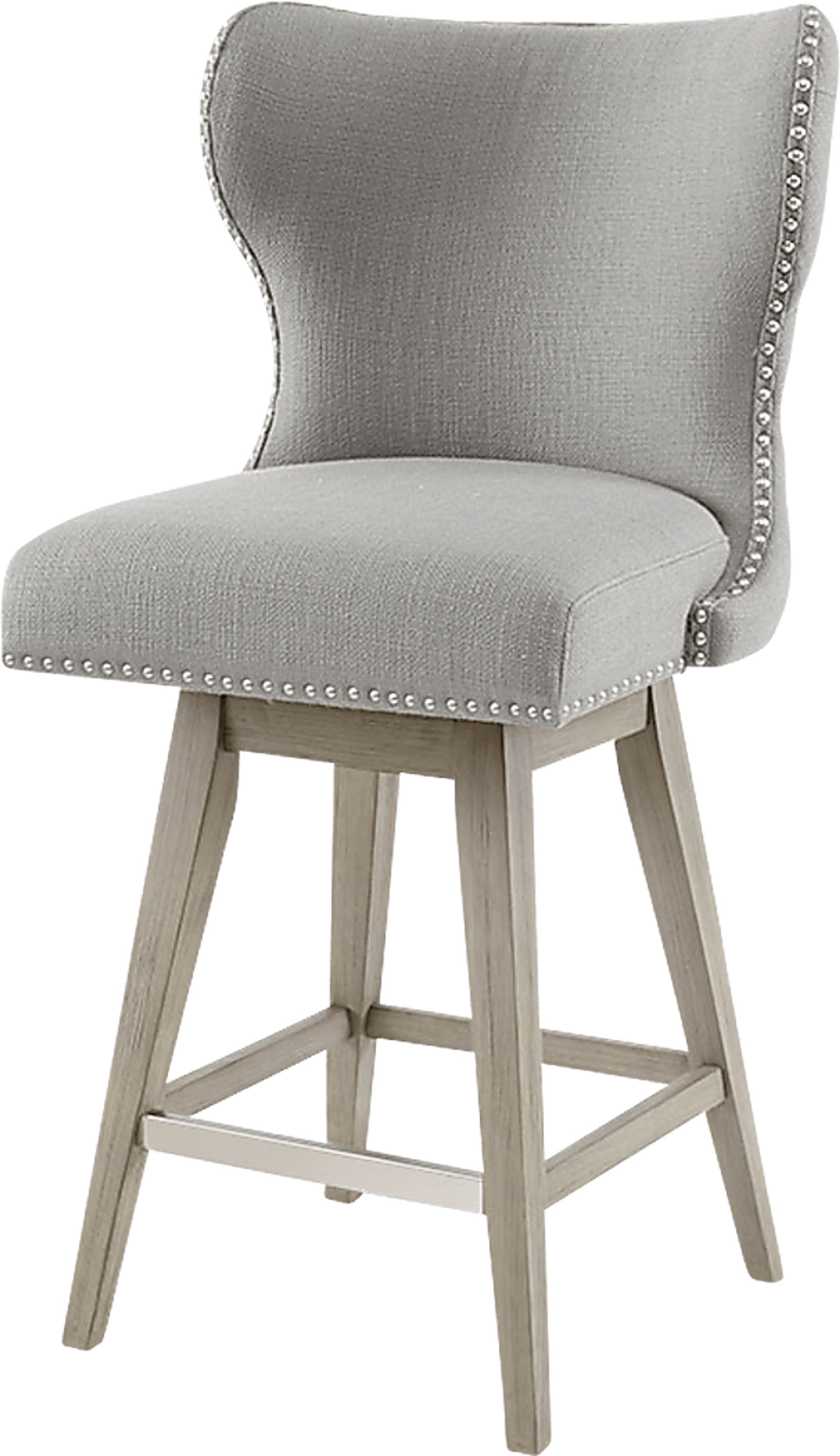 Sommerfield Gray Swivel Counter Height Stool - Image 1